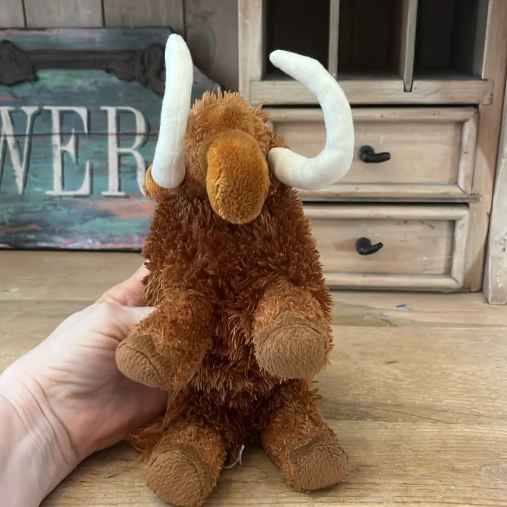 Douglas Woolly Mammoth Plush Stuffed Animal “Everett” Tusks 8”